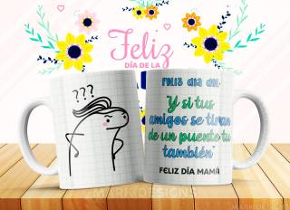 TAZA - DIA DE LA MADRE FLORK