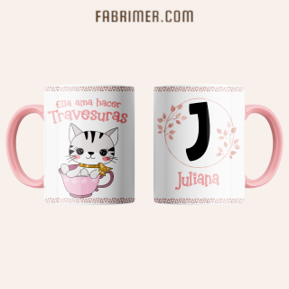 TAZAS - LETRAS GATOS