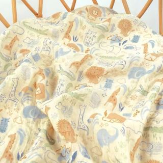 Mantita de algodón 2 capas de muselina Zoo