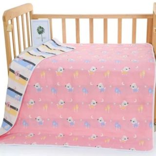 Muselina de algodón 6 capas rosa