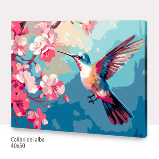 Paint by Numbers Colibrí del alba 40x50cm