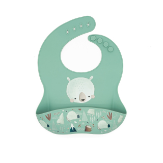 Babero de Silicona Sassi Munchy El Oso