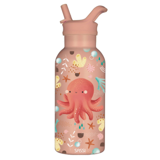 Tomatodo térmico de acero inoxidable Sassi Slurpy El Pulpo 350ml