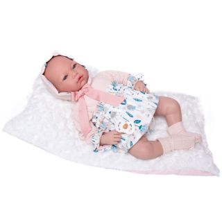 ¡ÚLTIMA UNIDAD! Reborn sin pelo Lola con vestido floreado