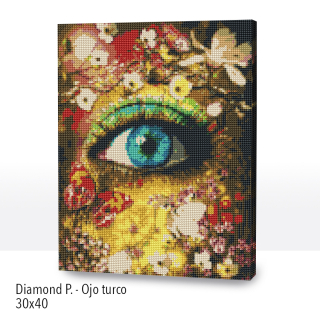 Diamond Painting Ojo turco 30x40cm
