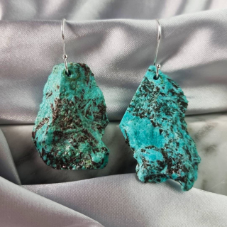 Aretes Crisocola – Formas Libres