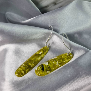 Aretes Lizardita – Formas Libres Pulidas