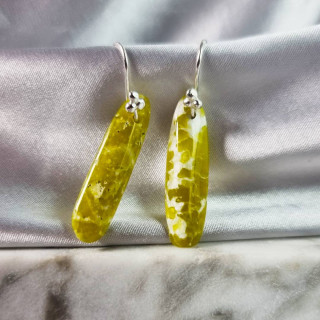 Aretes Lizardita – Formas Libres Pulidas
