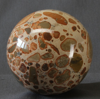 Esferas talladas de piedra Leopardita