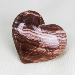 Corazones tallados de Aragonita Roja