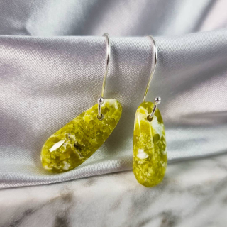 Aretes Lizardita – Formas Libres Pulidas