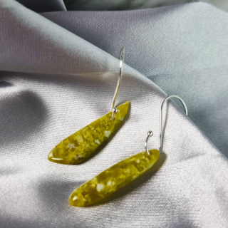 Aretes Lizardita – Formas Libres Pulidas