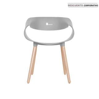Silla Fija Luna Gris