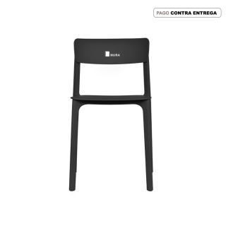 Silla Fija Clay Negro