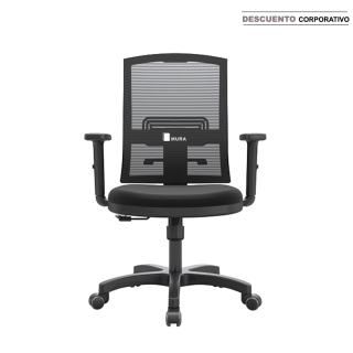 Silla Monk Light Gerente Negro