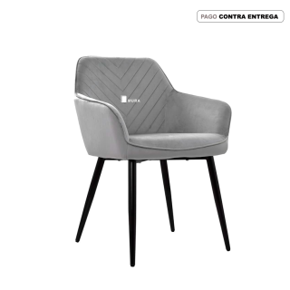 Silla Fija Miley Gris