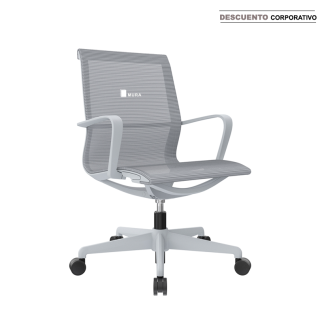 Silla Nova Giratoria Gris