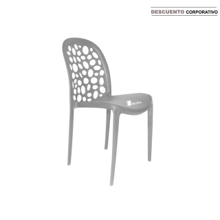 Silla Fija Burbuja Gris