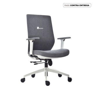 Silla Vick Gerente Tapizado Gris