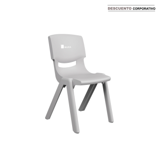 Silla Fija Aula Gris Talla 5
