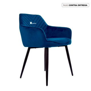 Silla Fija Miley Azul Rey