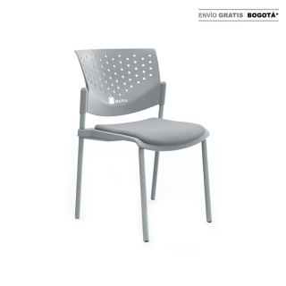 Butterfly Tapizado Gris sin Brazo