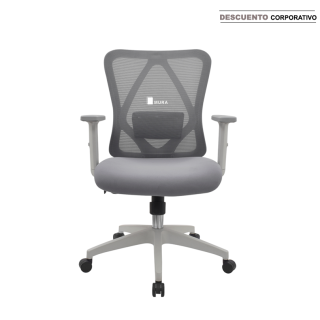 Silla Mark Gerente Gris 