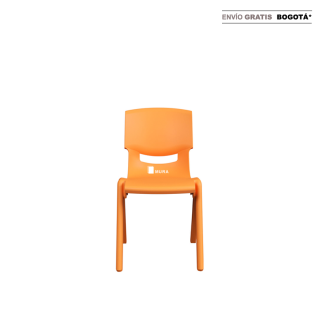 Silla Fija Aula Naranja Talla 2