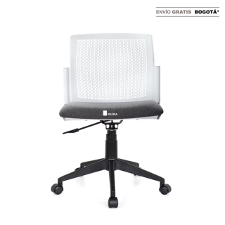 Silla Logan TP Giratoria Blanco Sin Brazos