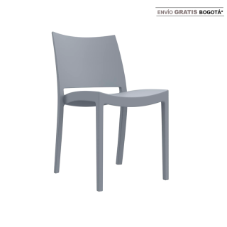 Silla Fija Kiro Gris Oscuro