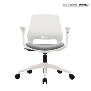 Silla Marly Giratoria Gris