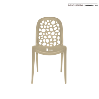 Silla Fija Burbuja Beige