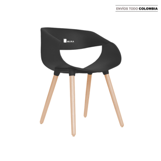 Silla Fija Luna Negro