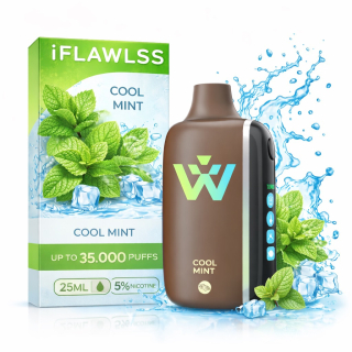 Vape IFLAWLESS 35000 Puff Cool Mint – Menta Fría de Larga Duración