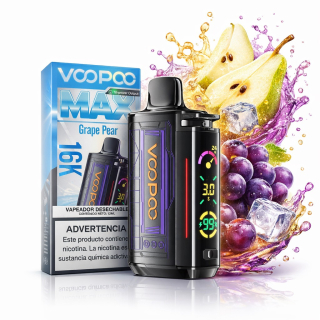 Vape VOOPOO Max 16K Kit Grape Pear – 16 000 Puffs Recargable
