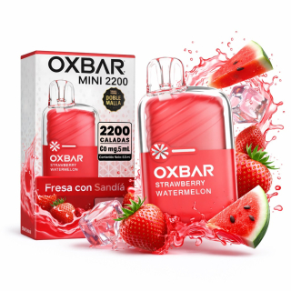OXBAR MINI 2200 Puff – Strawberry Watermelon (Fresa y Sandía) | Desechable Premium