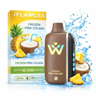 Vape IFLAWLESS 35000 Puff Frozen Piña Colada – Piña Colada Helada de Larga Duración