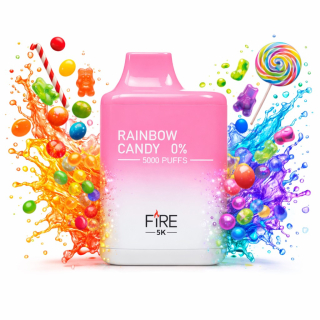 Vape FIRE 5K Rainbow Candy 5000 Puffs 0%