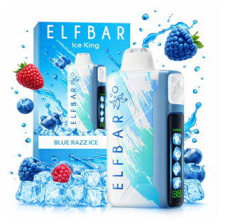 Elf Bar Ice King 40 000 Puffs Blue Razz Ice – Vape Desechable