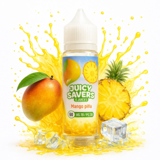 Juicy Savers Mango Pineapple ICE 60ml – Líquido Premium para Vapear