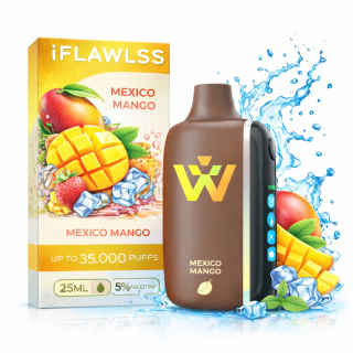 Vape IFLAWLESS 35000 Puff Mexico Mango – Mango Intenso de Larga Duración
