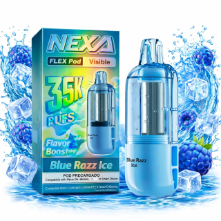 Cartucho NEXA FLEX 35000 Puffs Blue Razz Ice – Pod