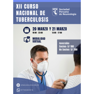 XII CURSO NACIONAL DE TUBERCULOSIS 2026