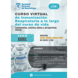CURSO VIRTUAL DE INMUNIZACIÓN RESPIRATORIA A LO LARGO DEL CURSO DE VIDA