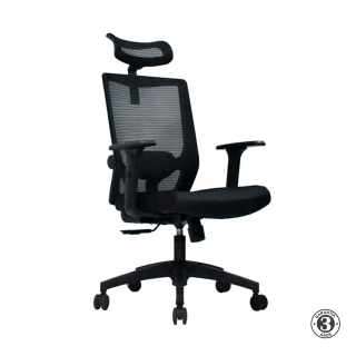 Silla Ergonómica Fer Presidente Nylon Negro Althea Confort