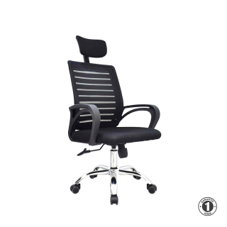 Silla Ergonómica Lux Presidente Nylon Negro Althea Confort