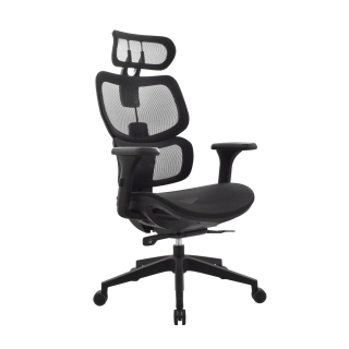 Silla Ergonómica Sam Presidente Nylon Negro Althea Confort