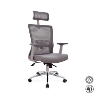 Silla Ergonómica Ken Presidente Gris Althea Confort