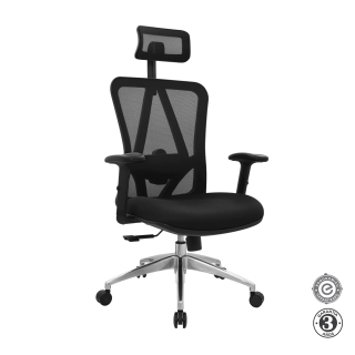 Silla Ergonómica Levi I Presidente Negro Althea Confort