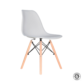 Silla De Comedor Diseño Eames Be Gris Althea Confort